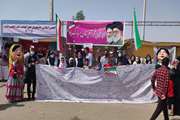 غرفه کانون پرورش فکری هرمزگان در راهپیمایی ۲۲ بهمن برپا شد